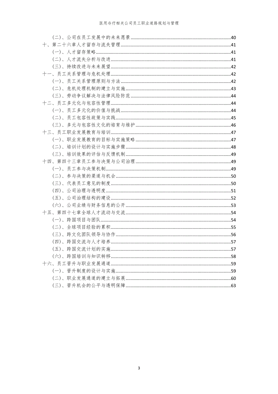 医用冷疗相关公司员工职业道路规划与管理_第3页
