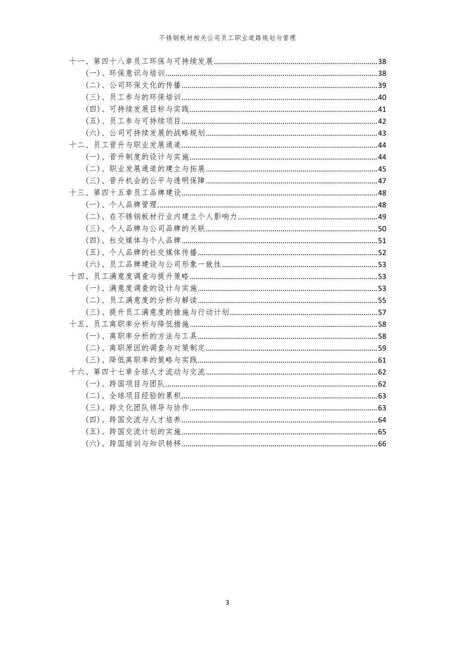 不锈钢板材相关公司员工职业道路规划与管理_第3页
