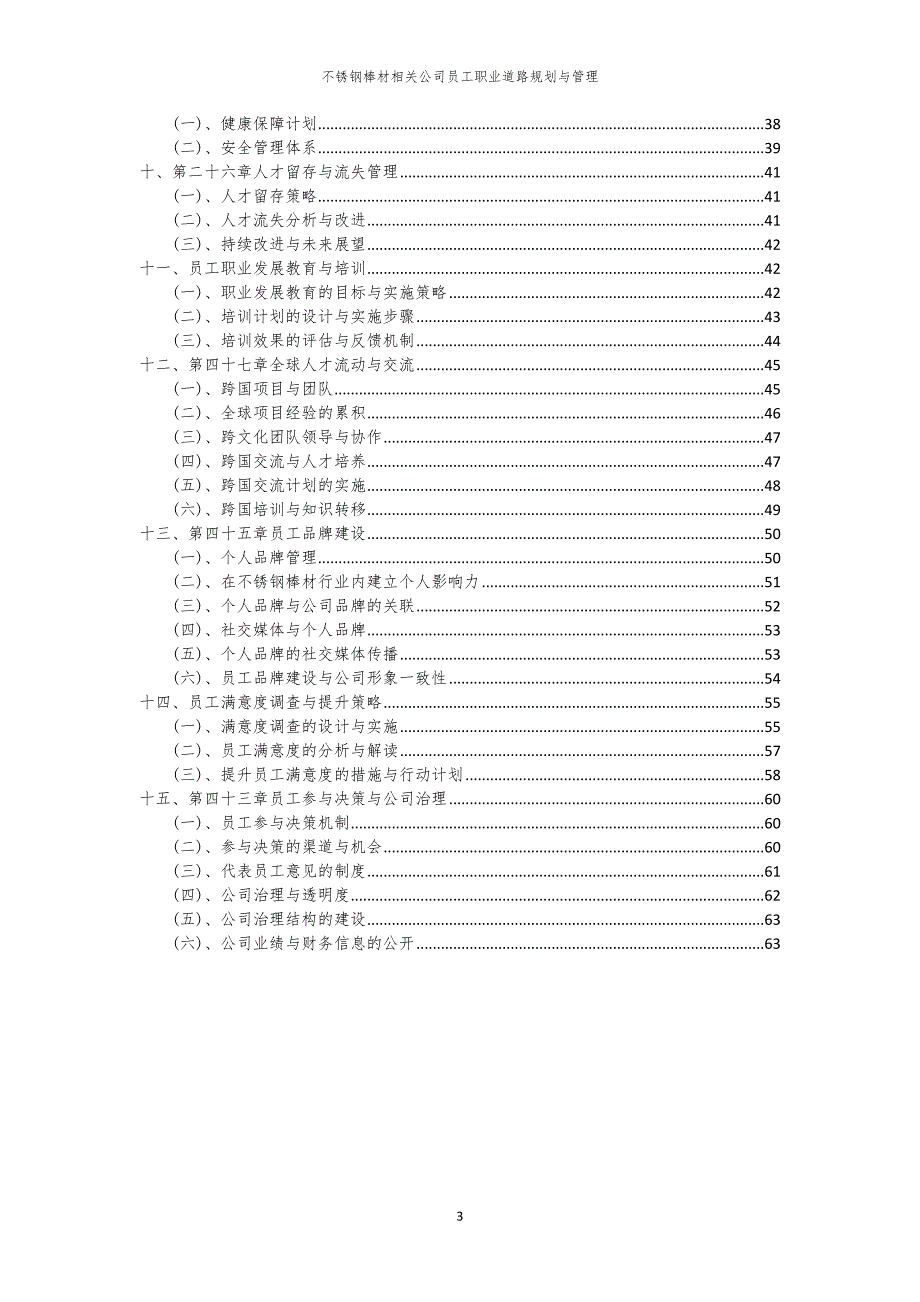不锈钢棒材相关公司员工职业道路规划与管理_第3页