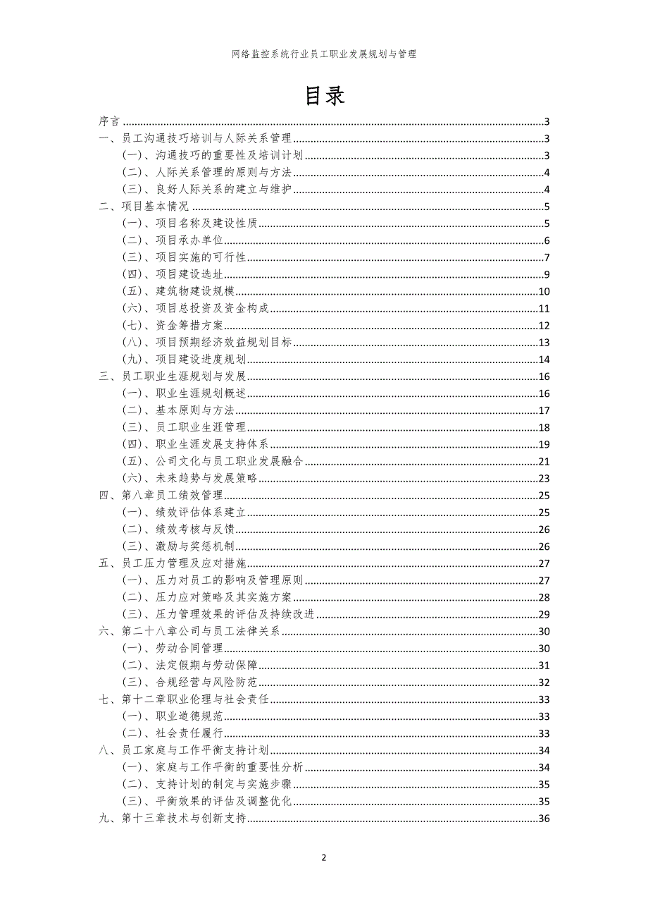 网络监控系统行业员工职业发展规划与管理_第2页