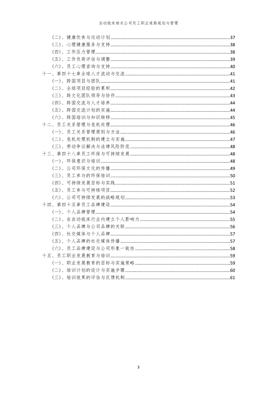 自动铣床相关公司员工职业道路规划与管理_第3页