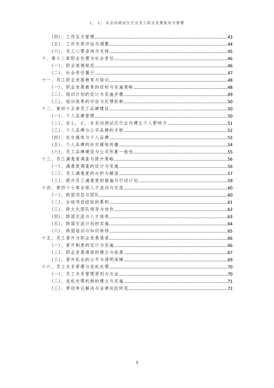 L、 C、 R自动测试仪行业员工职业发展规划与管理_第3页