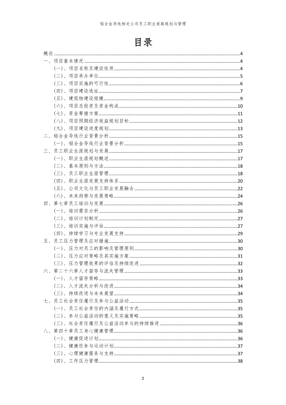 铝合金导线相关公司员工职业道路规划与管理_第2页