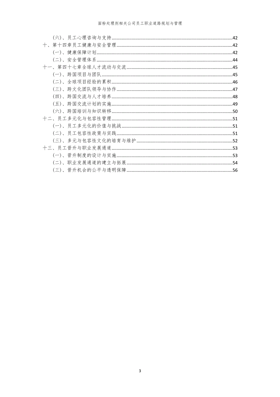 面粉处理剂相关公司员工职业道路规划与管理_第3页