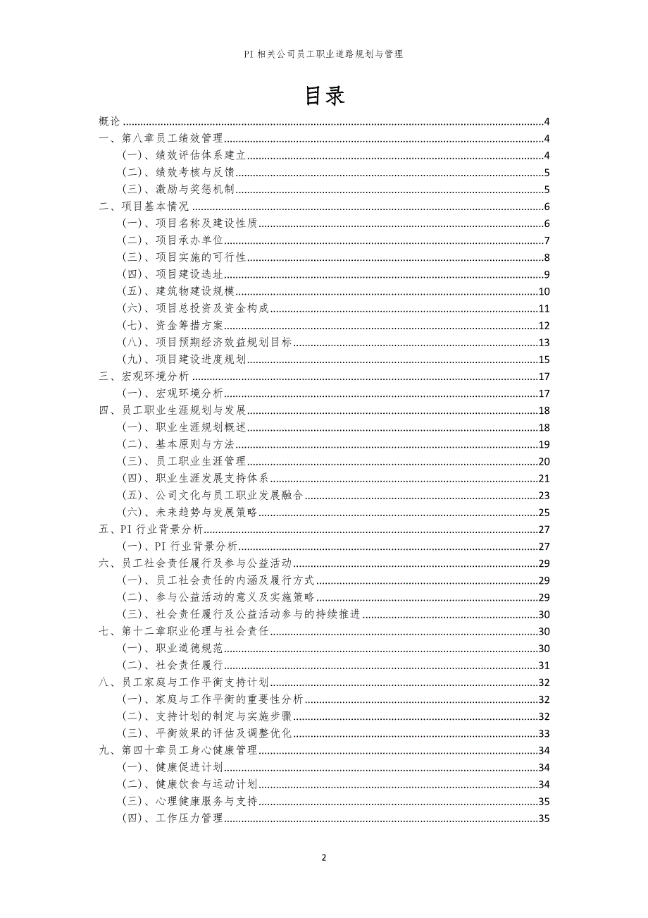 PI相关公司员工职业道路规划与管理_第2页