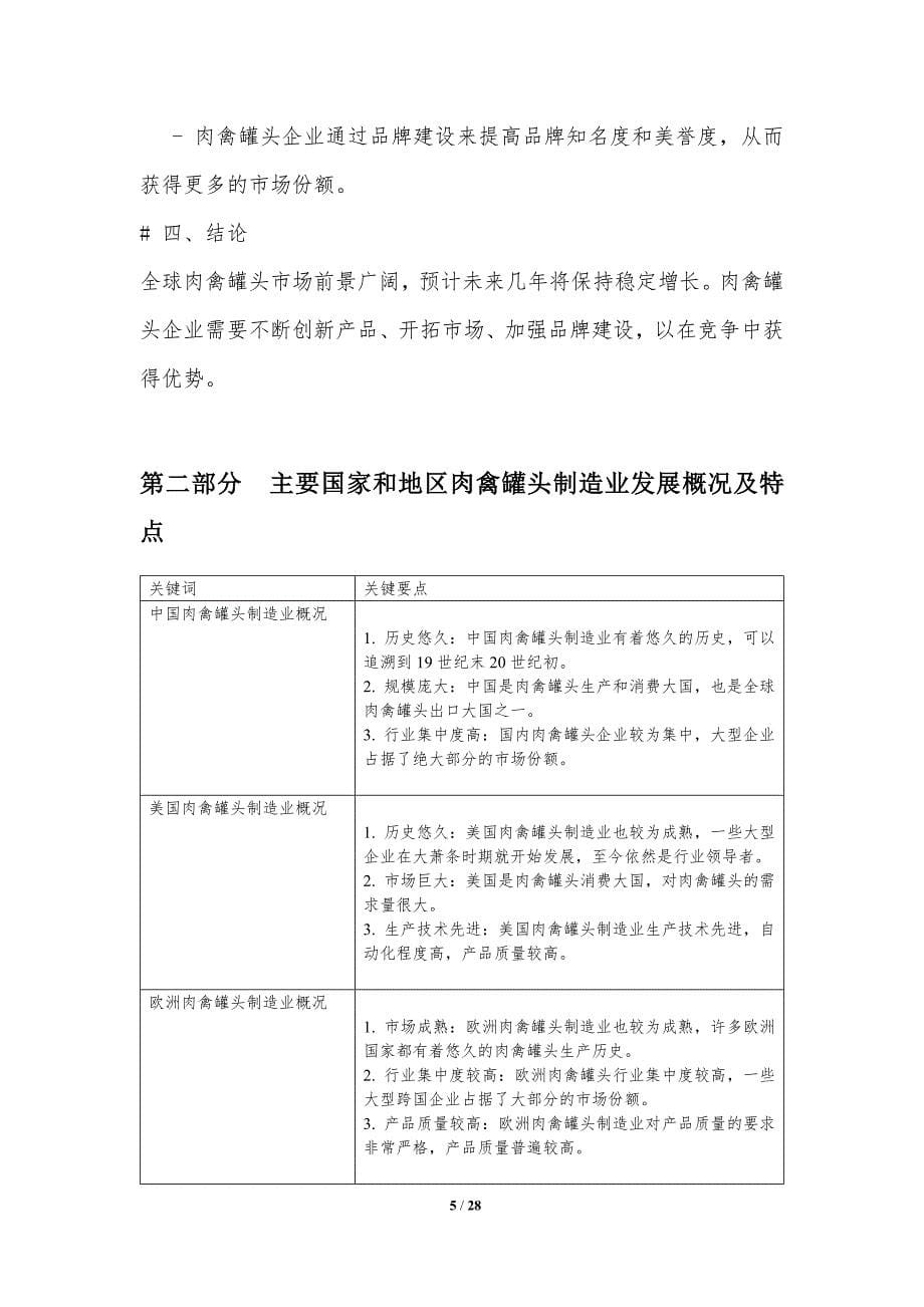 肉禽罐头制造业的全球竞争格局分析_第5页