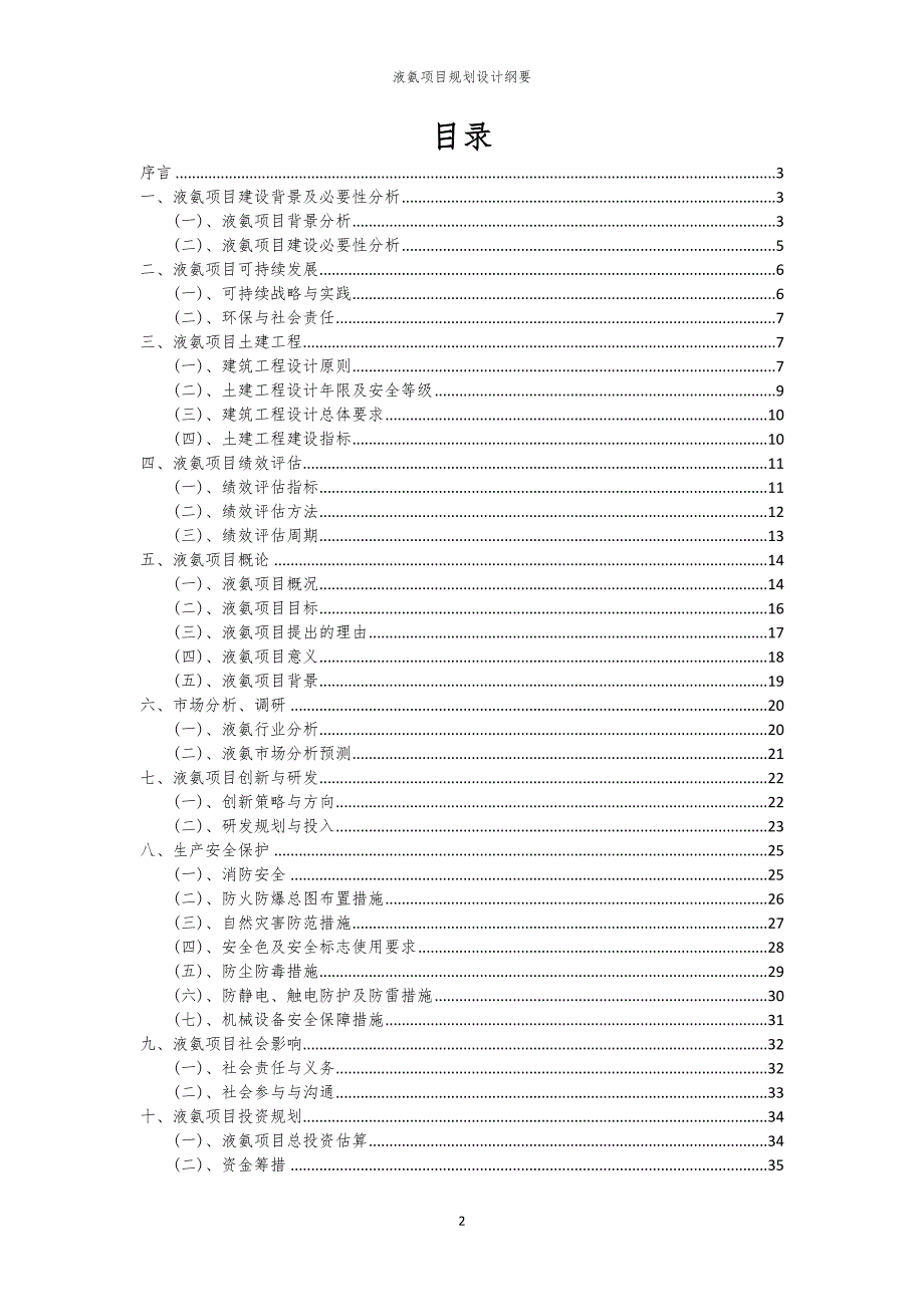 液氨项目规划设计纲要_第2页