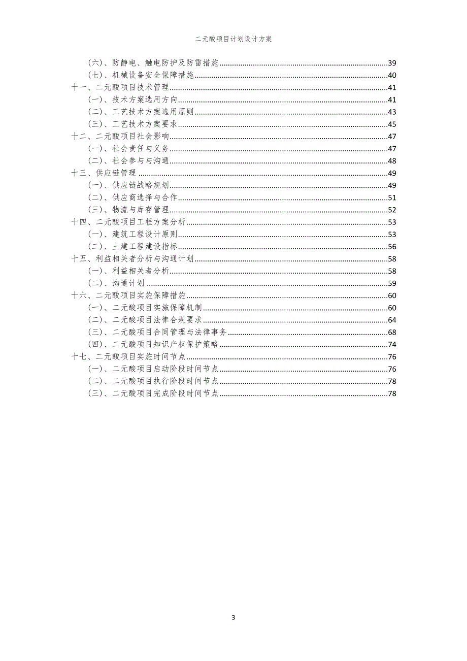 二元酸项目计划设计方案_第3页