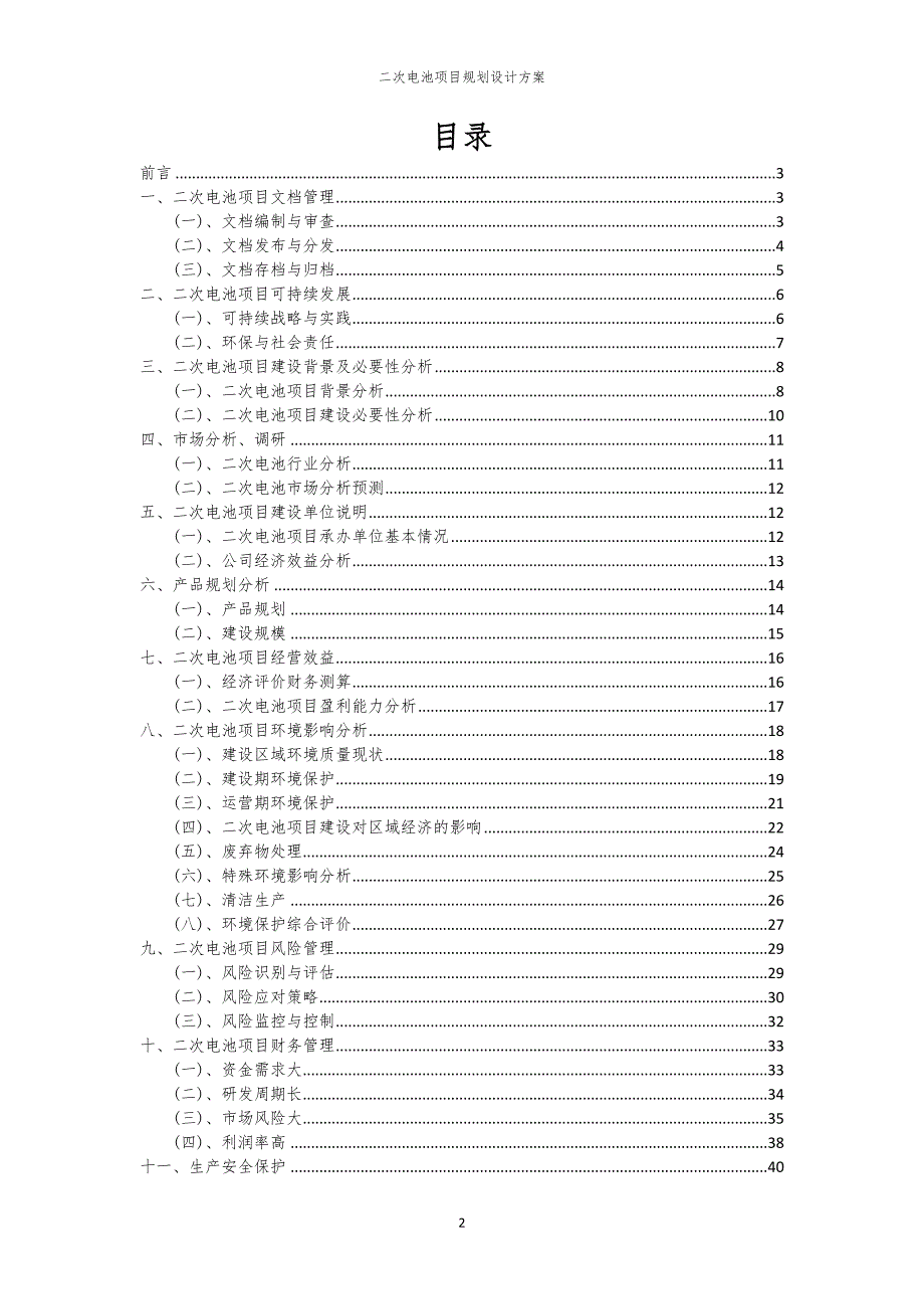 二次电池项目规划设计方案_第2页