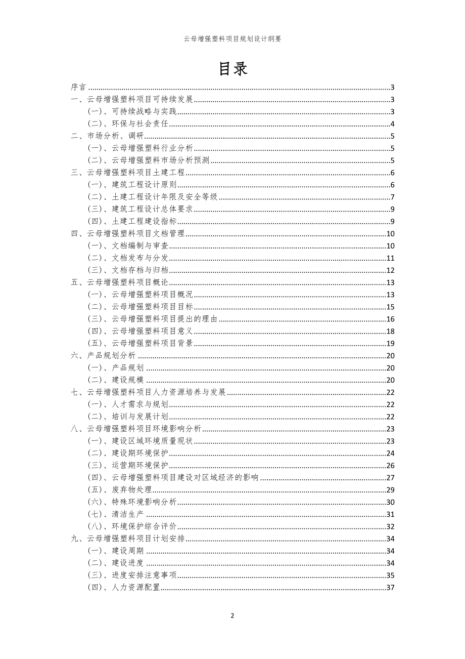 云母增强塑料项目规划设计纲要_第2页