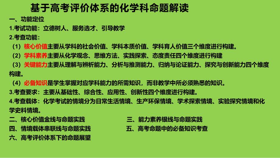 2024年高考化学二轮复习备考策略讲座课件_第3页