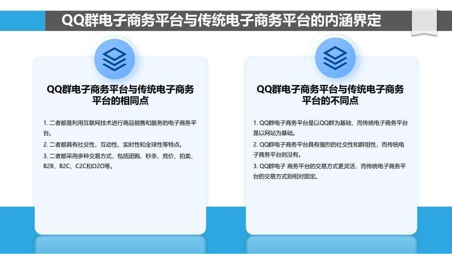 QQ群电子商务平台与传统电子商务平台比较研究_第5页