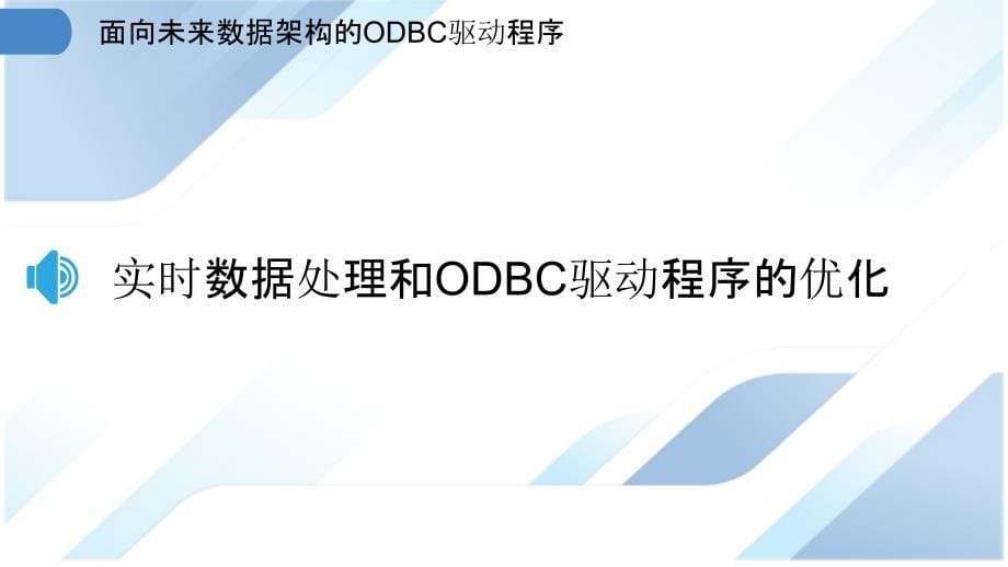 面向未来数据架构的ODBC驱动程序_第5页