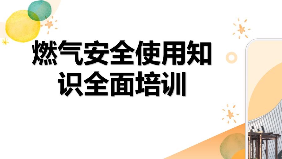 燃气安全使用知识全面培训_第1页