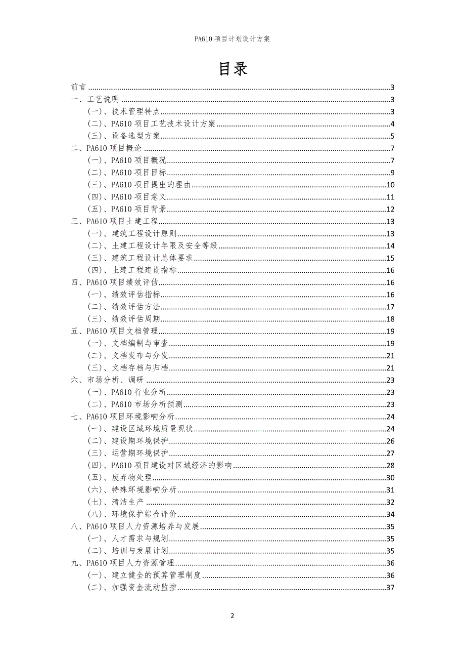 2024年PA610项目计划设计方案_第2页