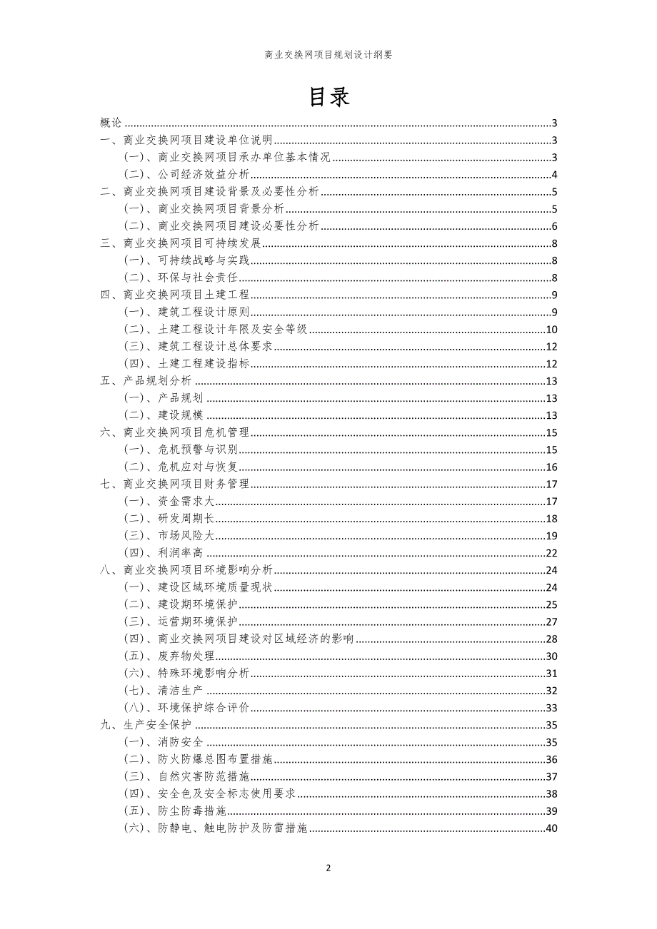 2024年商业交换网项目规划设计纲要_第2页
