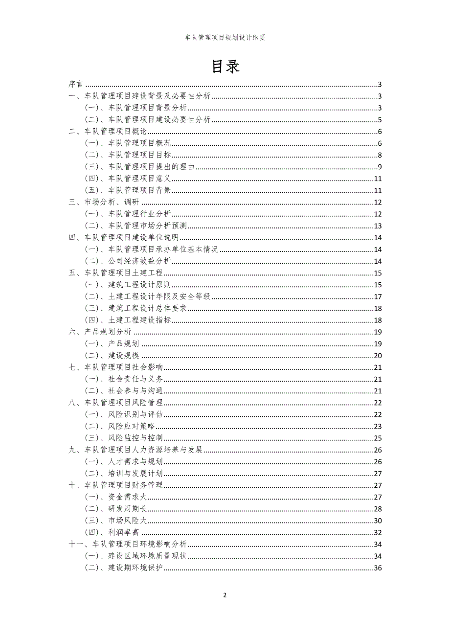 2024年车队管理项目规划设计纲要_第2页