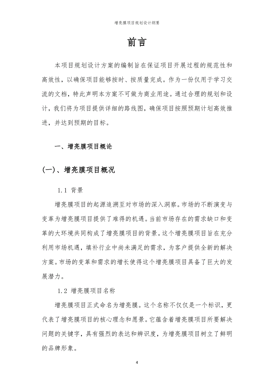 2024年增亮膜项目规划设计纲要_第4页