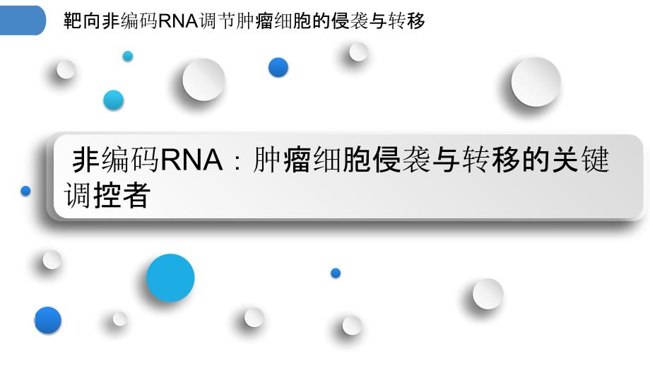 靶向非编码RNA调节肿瘤细胞的侵袭与转移_第3页