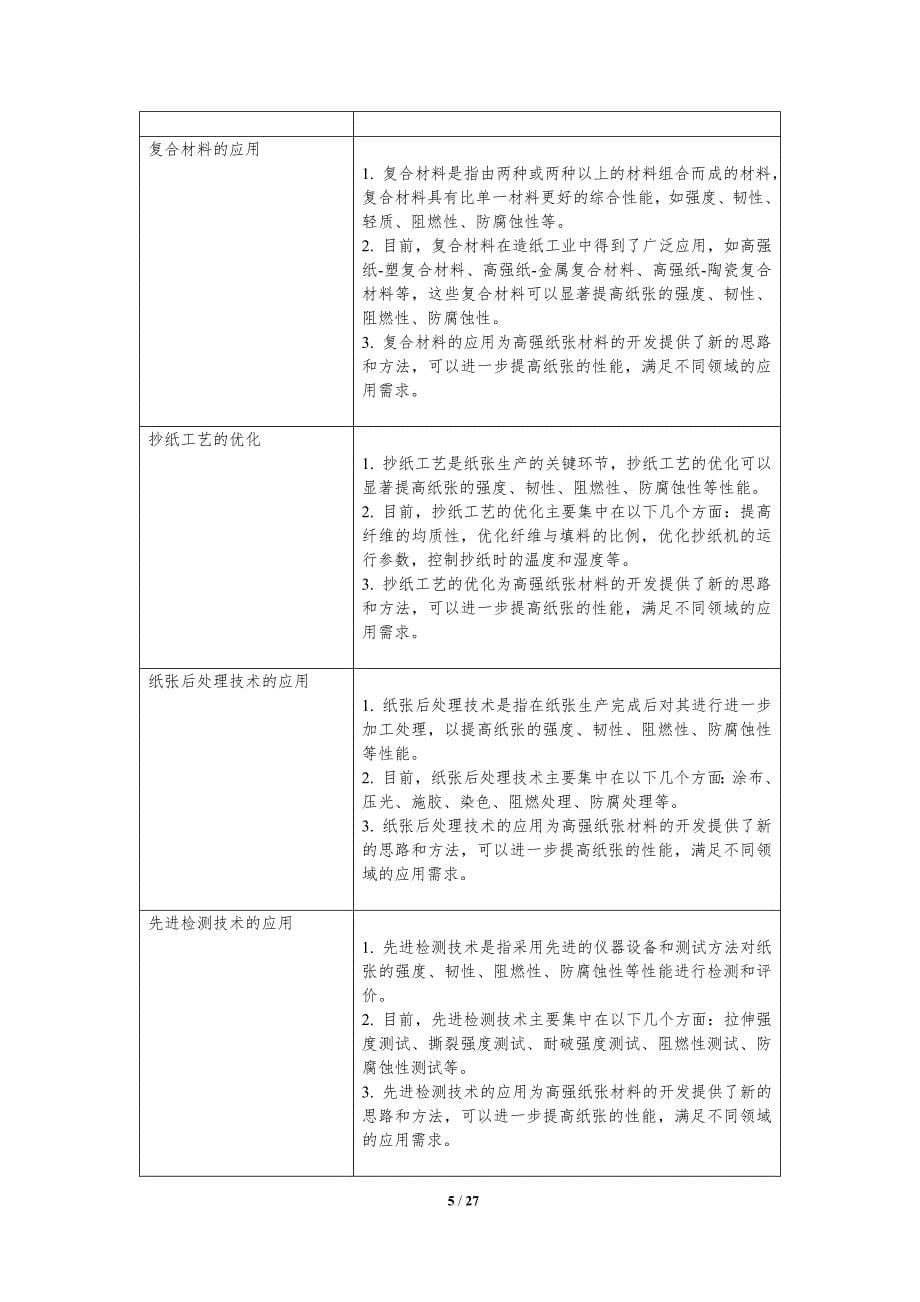 新型高强纸张材料的开发及应用_第5页