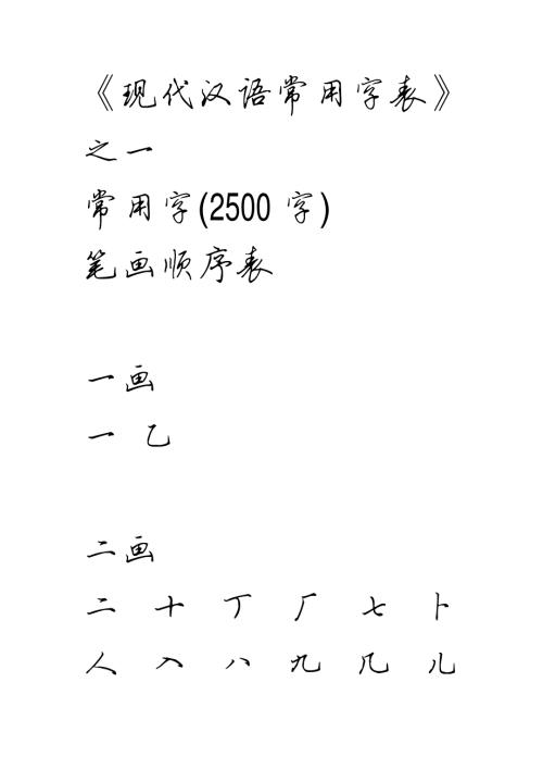 3500个常用字-全新硬笔行书字帖