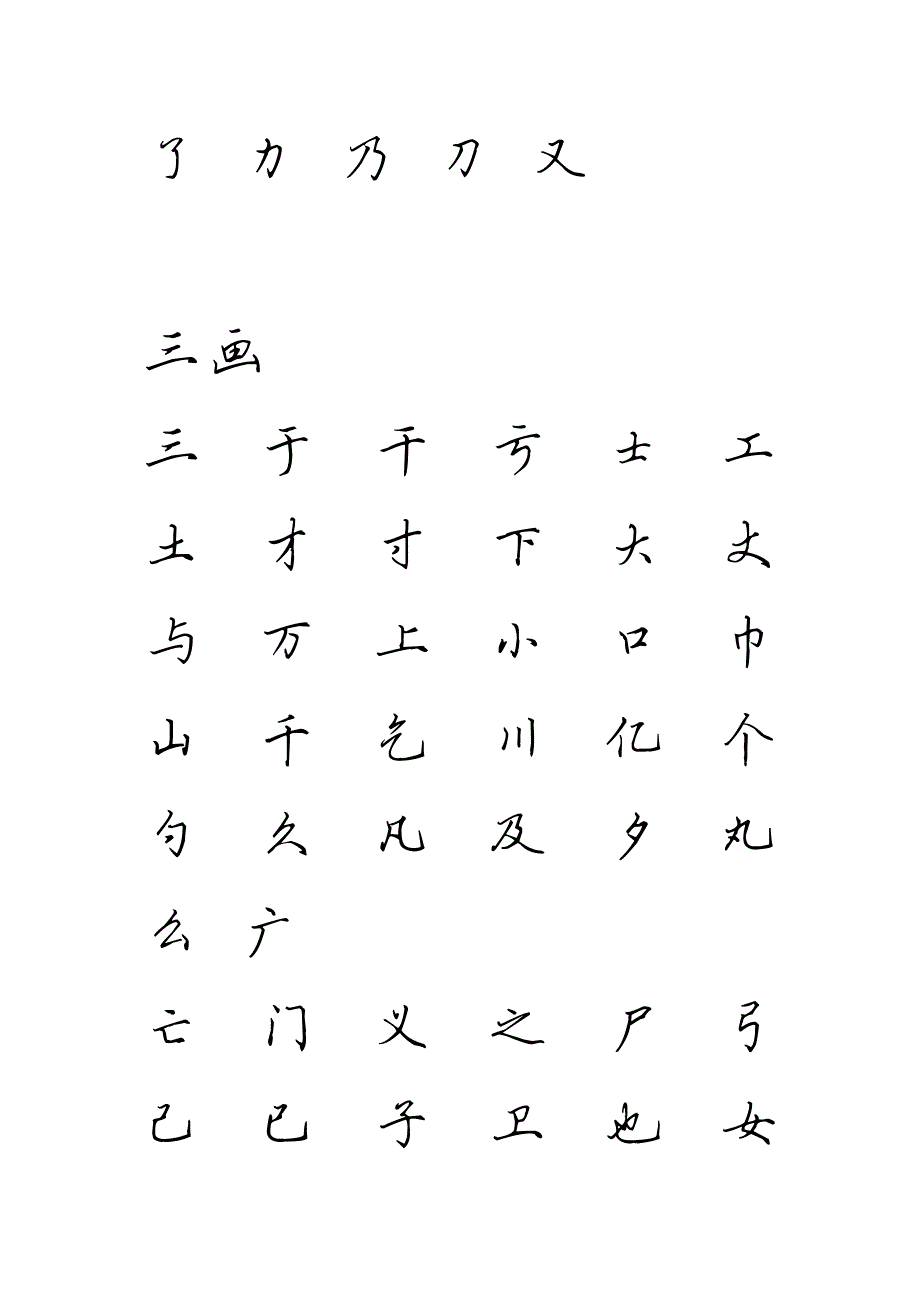 3500个常用字-全新硬笔行书字帖_第2页