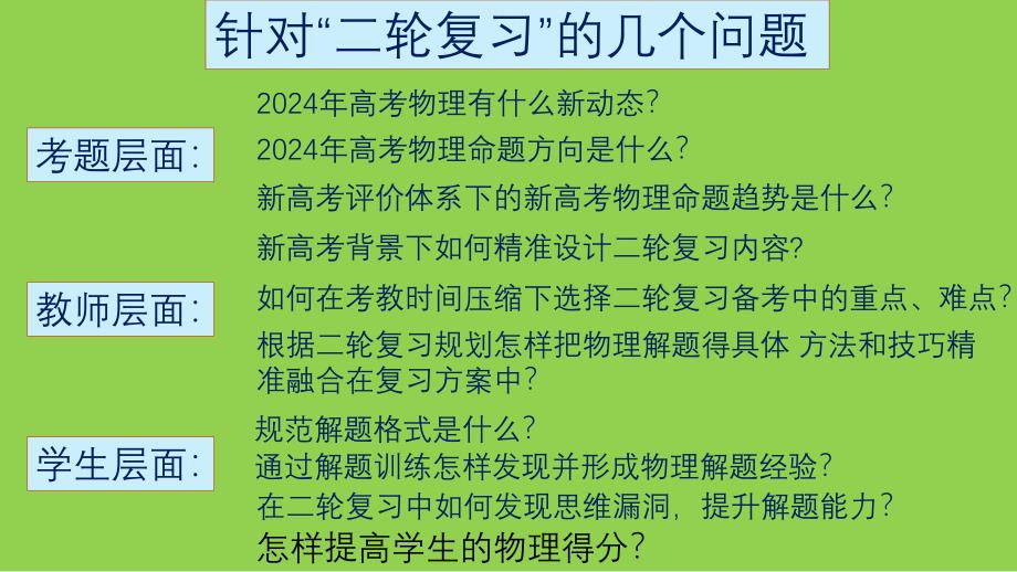 2024年高考物理二轮复习策略讲座_第2页