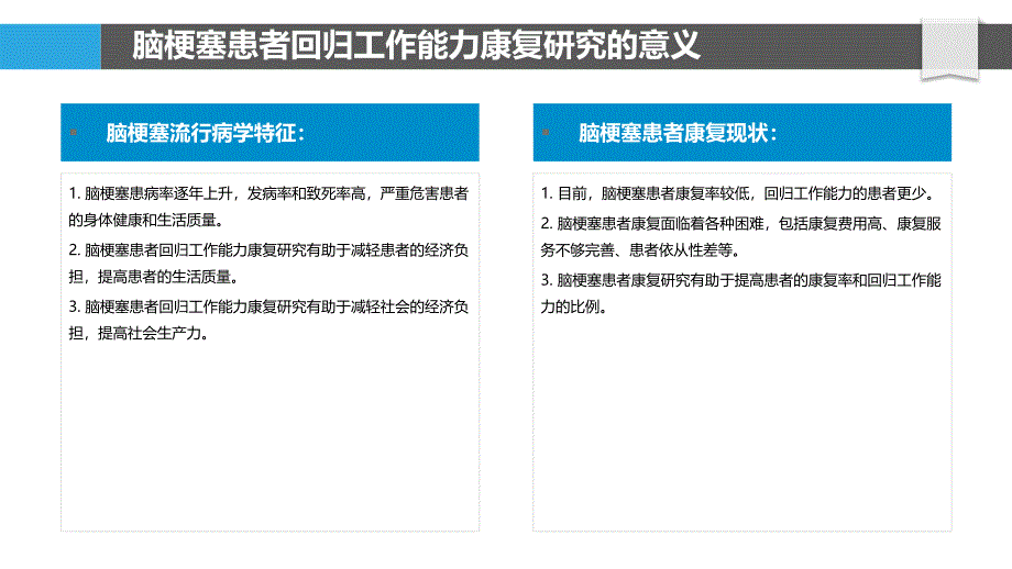 脑梗塞患者回归工作能力的康复研究_第4页