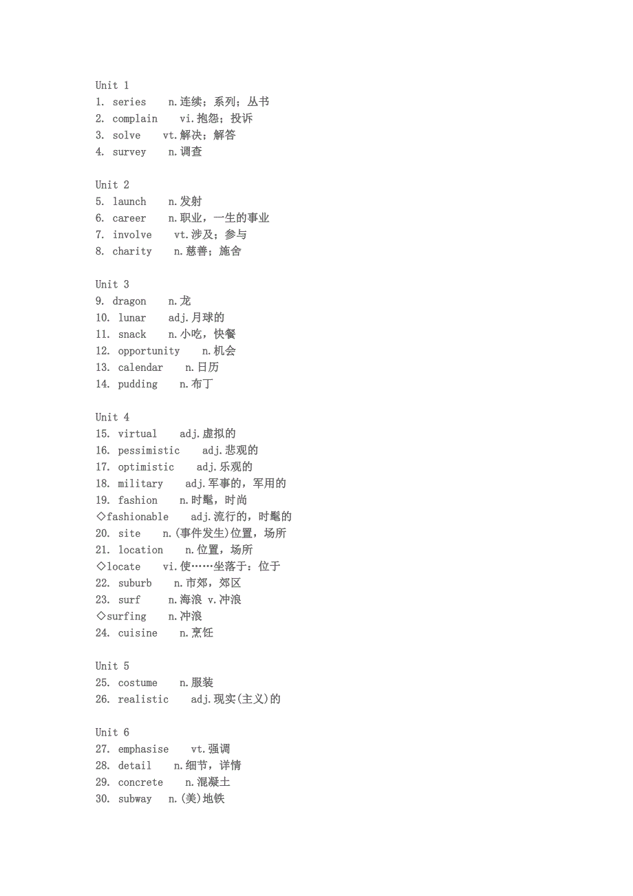 高中英语考试72+17个需要掌握的特殊词汇（含词汇练习）_第1页