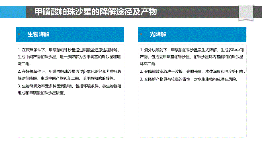 甲磺酸帕珠沙星的环境影响_第4页