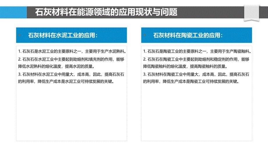 石灰和石膏材料在能源领域的应用研究_第5页