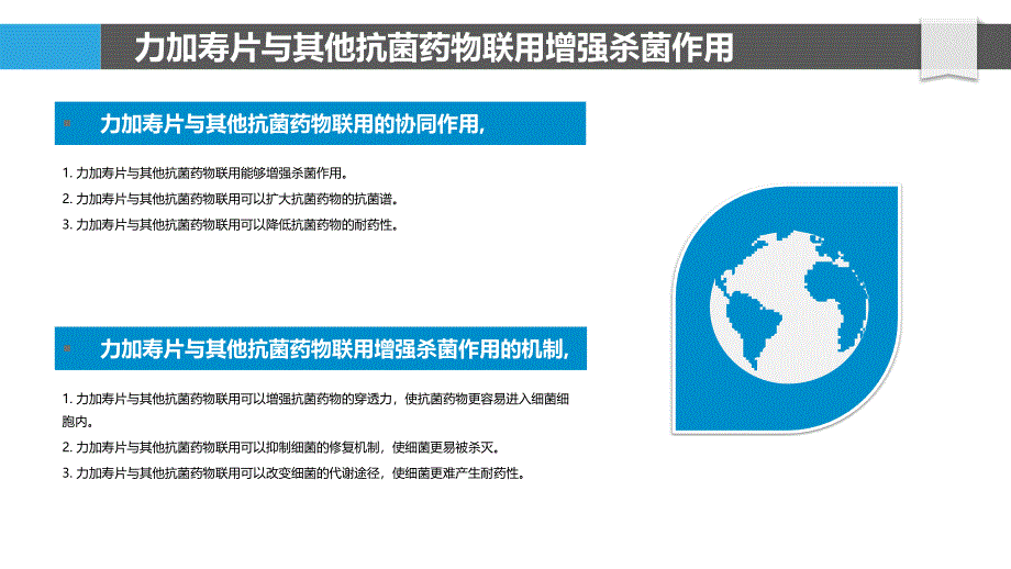 力加寿片与其他抗菌药物的协同作用_第4页