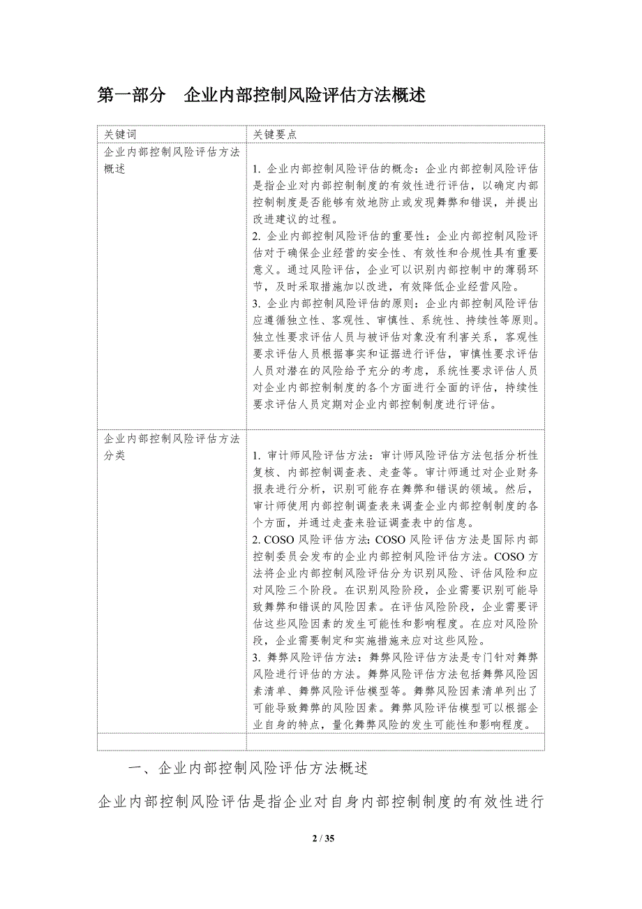 企业内部控制风险评估方法研究_第2页