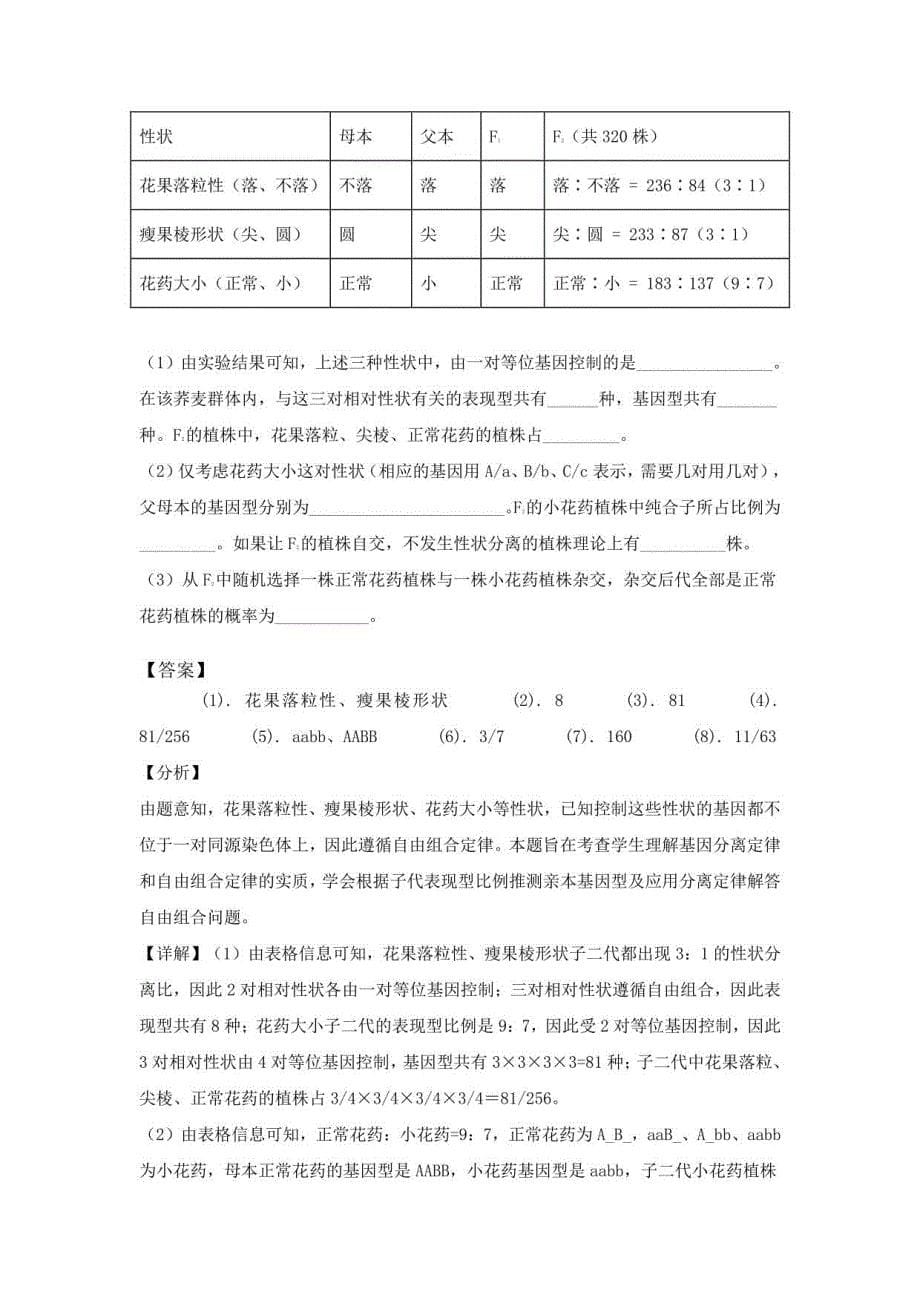 2019年枣庄东方国际高考生物简单题专项训练（含解析）_第5页