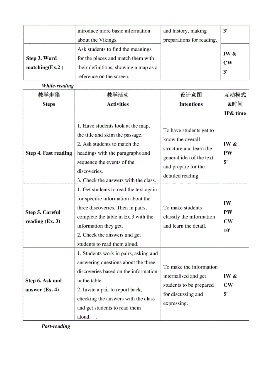 北师大版英语模块三教案_第2页