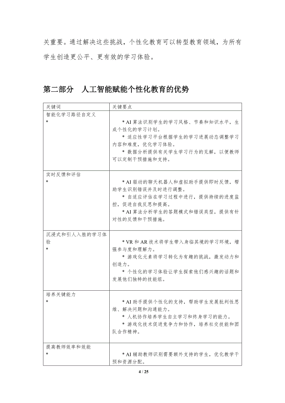 人工智能在个性化教育中的应用与挑战_第4页