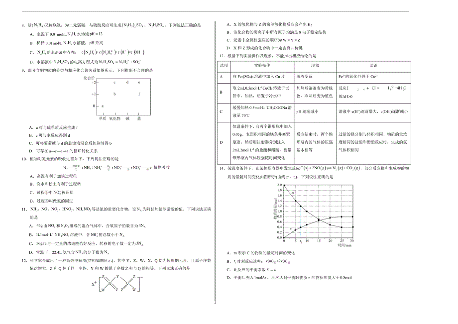 2024年高考第二次模拟考试卷：化学（广东卷）（考试版A3）_第2页