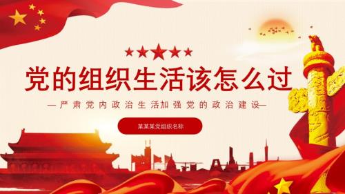 严肃党内政治加强党的政治建设PPT