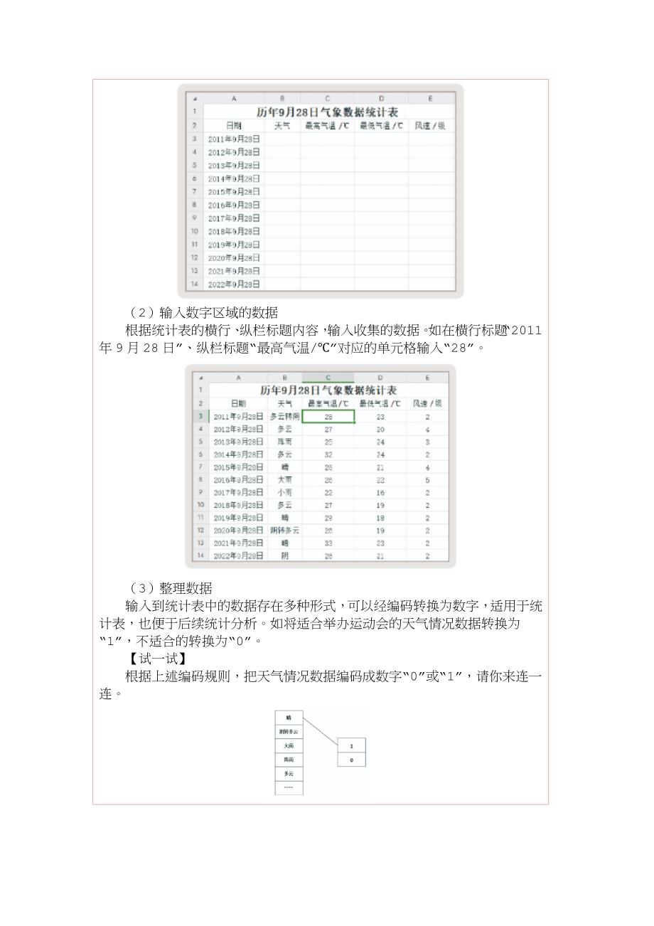 第11课设计统计表教学设计 浙教版四年级下册信息科技_第2页