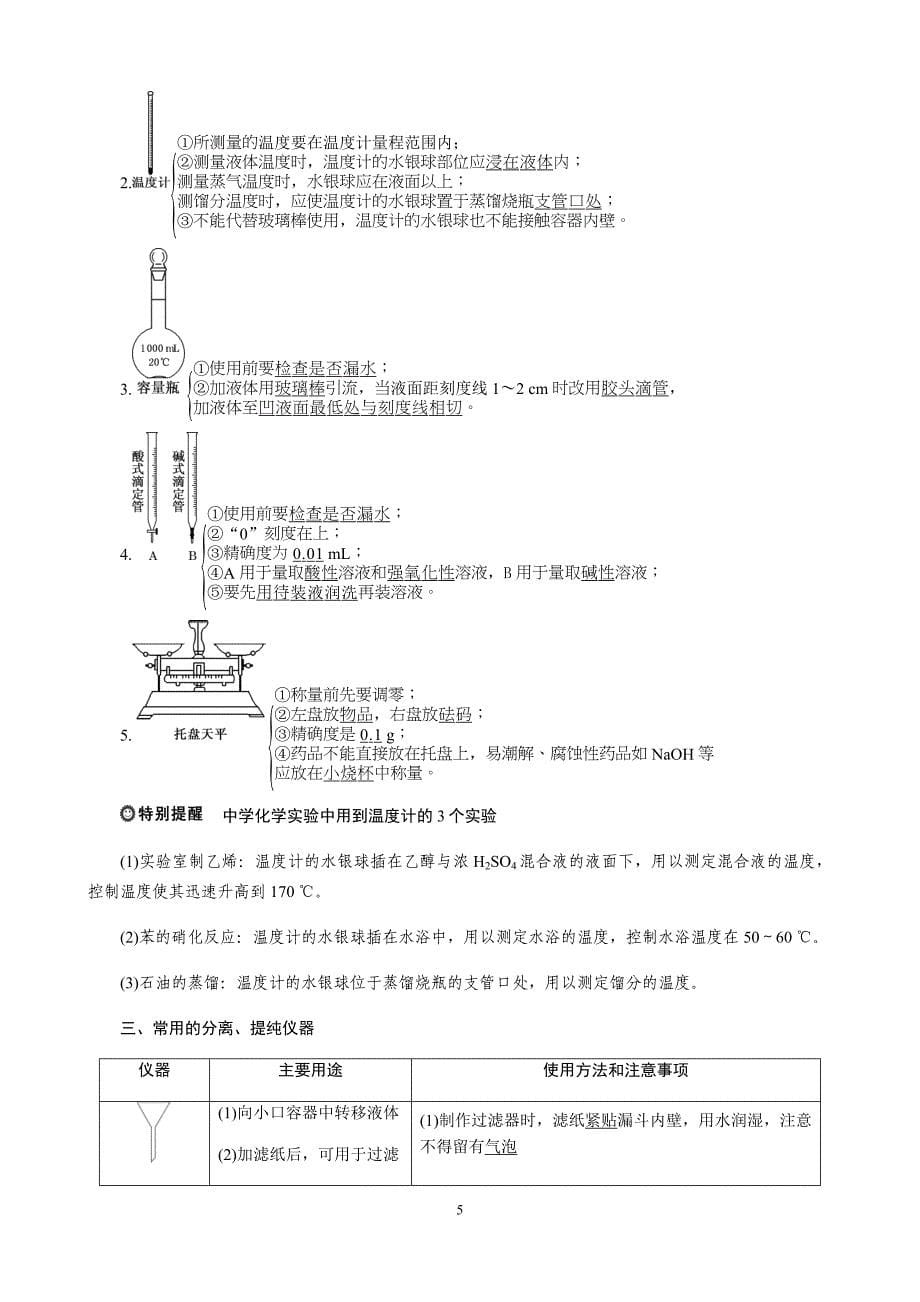 高中化学重要知识r_第5页