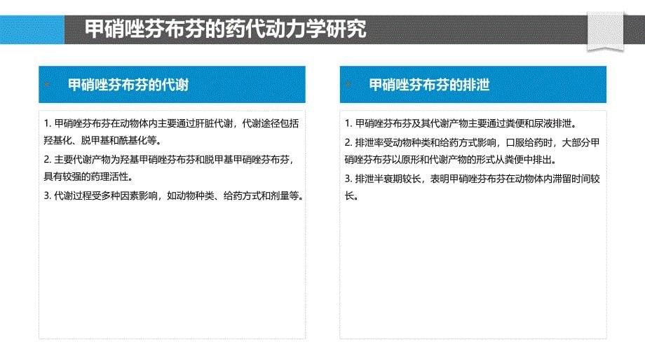 甲硝唑芬布芬的动物模型研究_第5页