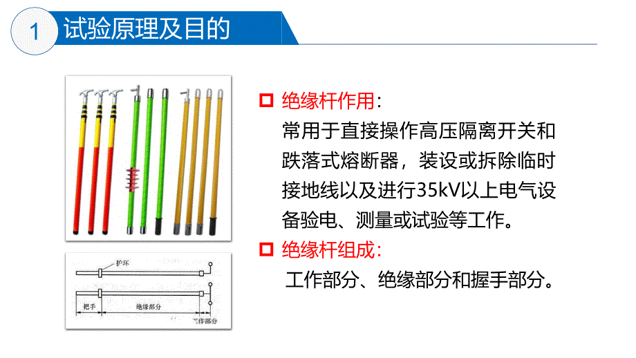 大学课程《电气试验》教学PPT课件：01 绝缘杆（棒）试验_第3页