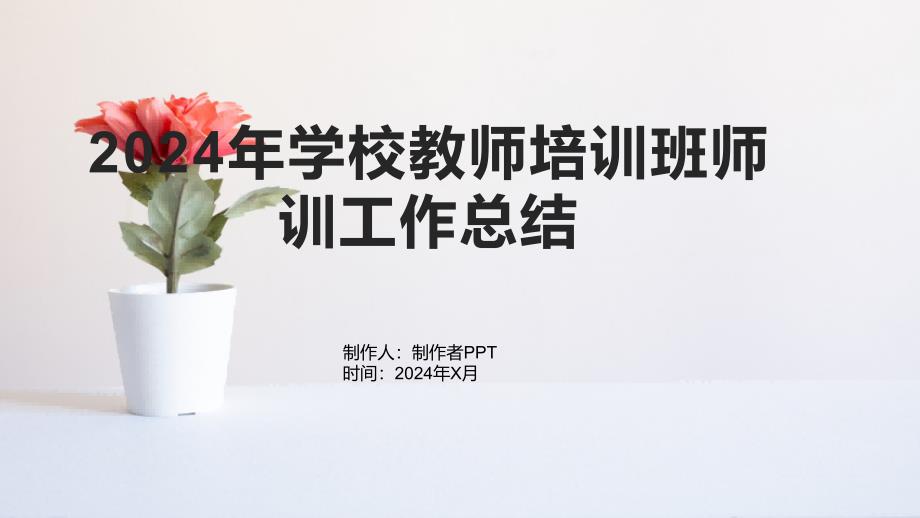 2024年学校教师培训班师训工作总结_第1页