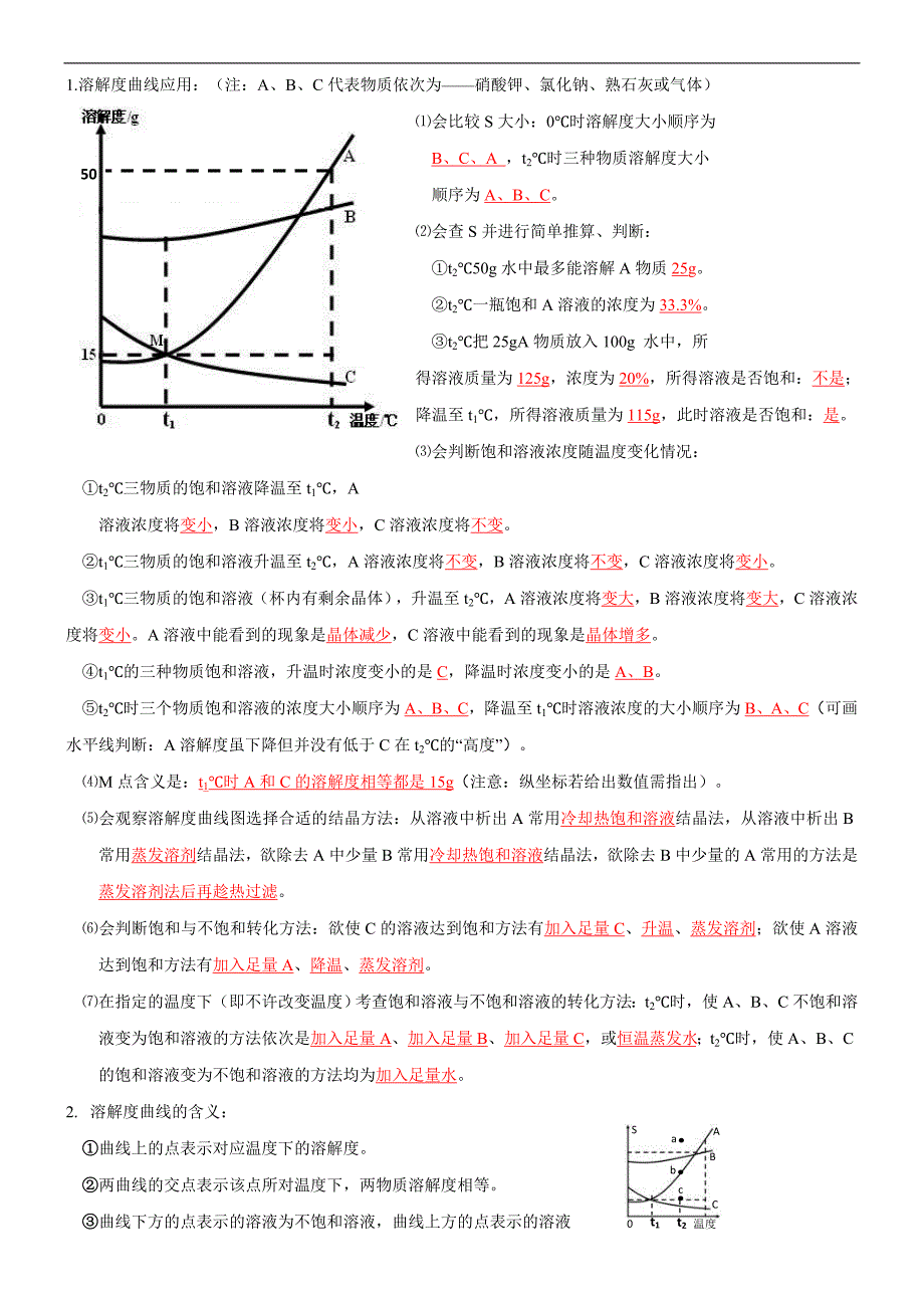 （18-22）五年中考化学真题分项汇编考点 23 溶解度及溶解度曲线（含解析）_第2页