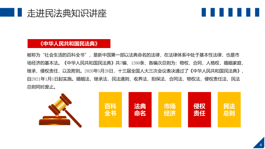 小学生民法典主题班会法制教育进校园学生法律知识培训讲座教育ppt课件_第4页