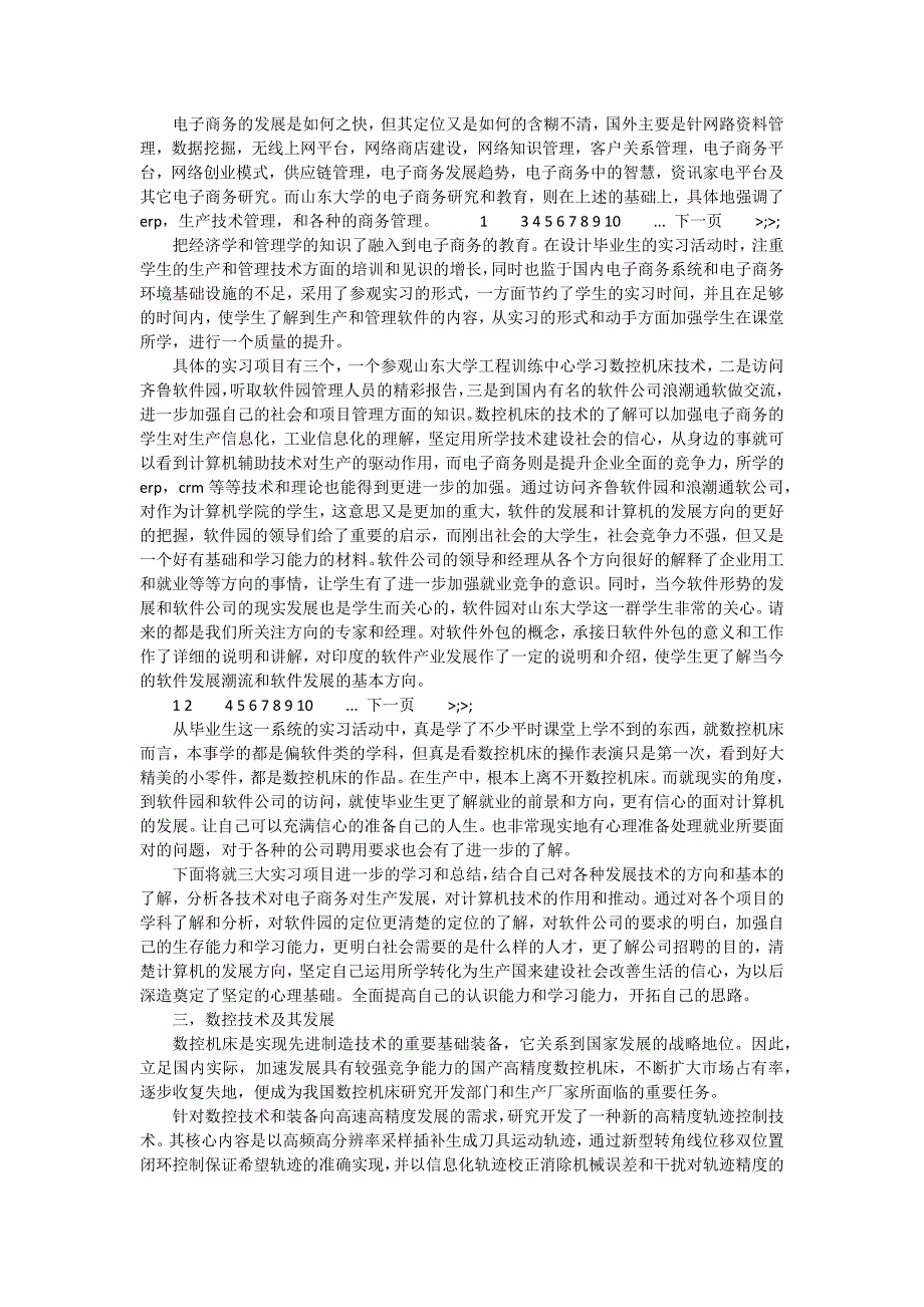 电子商务专业毕业实习的报告（十四篇）_第4页