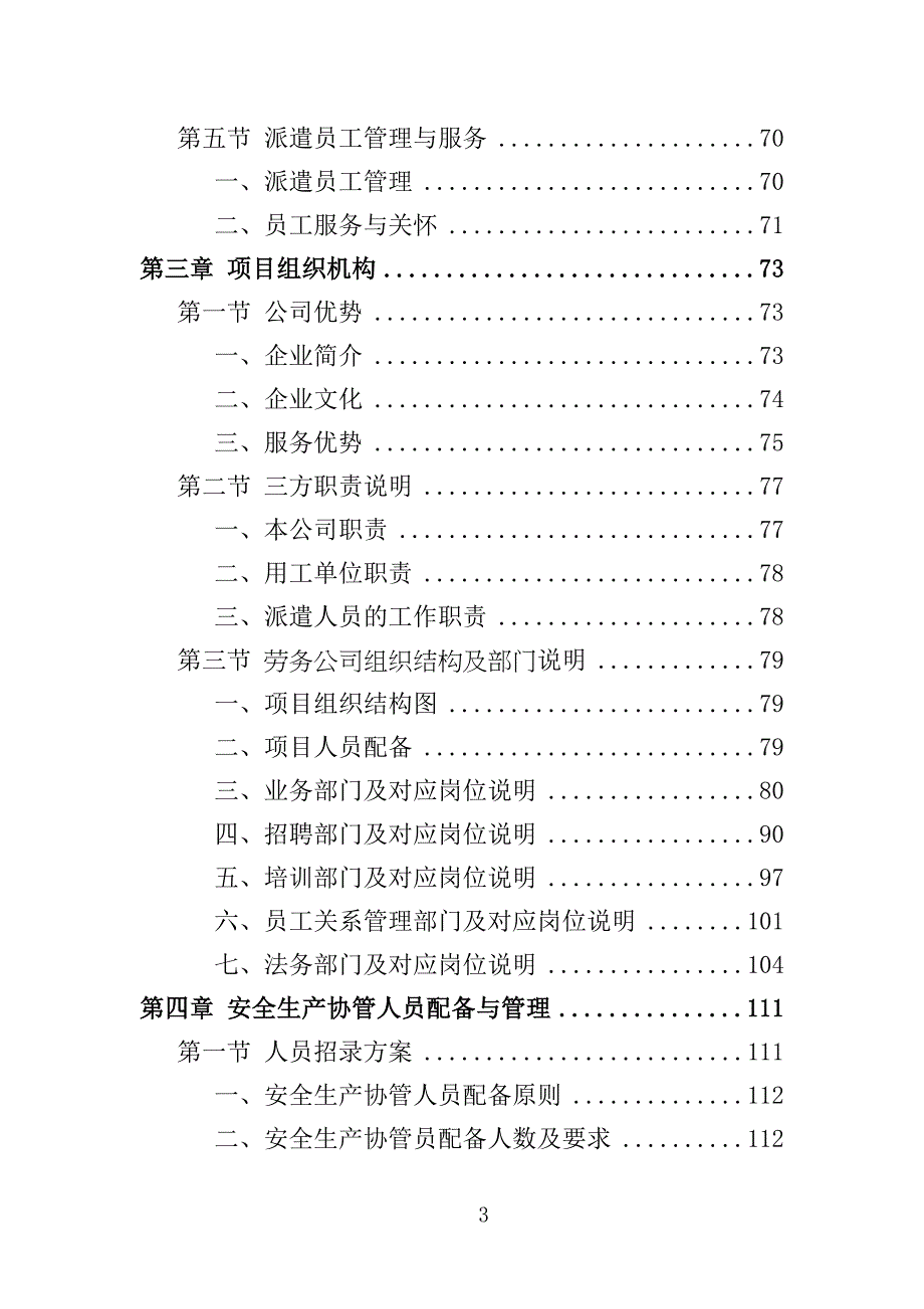 安全生产协管员劳务派遣投标方案321页_第3页