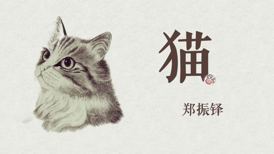 2024部编版语文七年级上册教学课件1猫_第1页