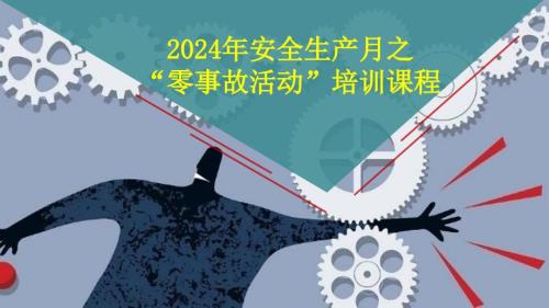 2024安全生产月之“零事故活动”培训课程