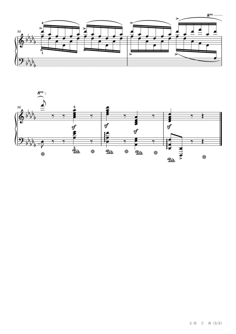 A项：3.练习曲【高级进阶钢琴练习曲 18首】 Op.67 No.14（中央音乐学院钢琴考级-2022版八级）_第5页
